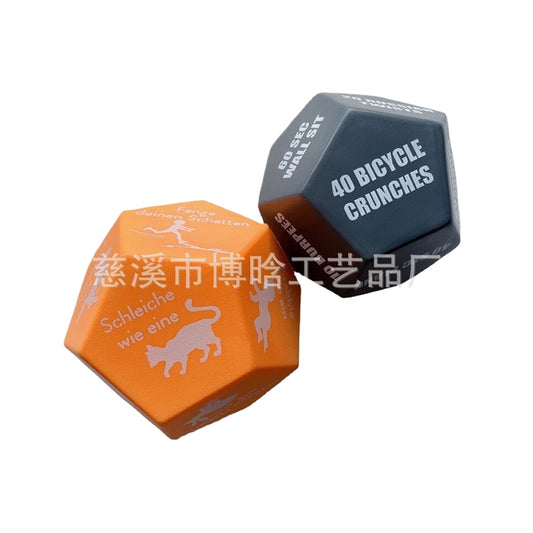 PU foam 10cm 12 sided sports dice wholesale can be customized (price please ask customer service)